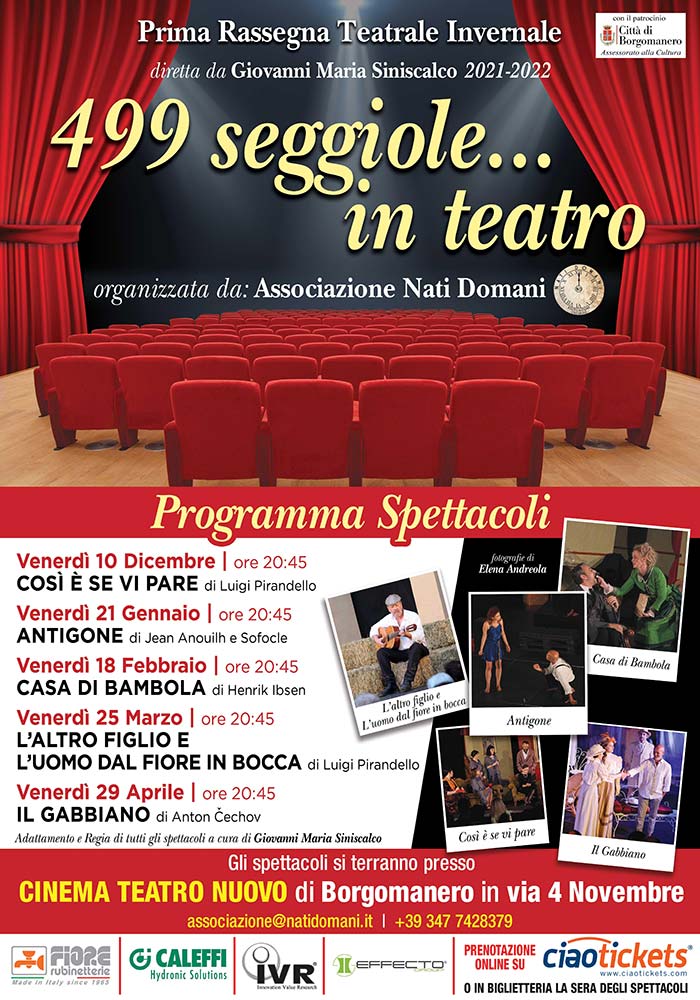 499 seggiole in teatro