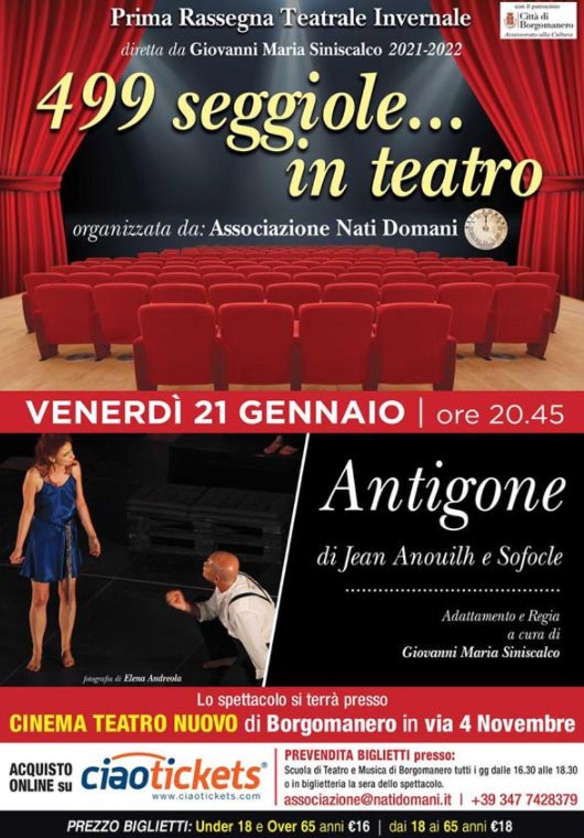 Antigone 499 seggiole a teatro